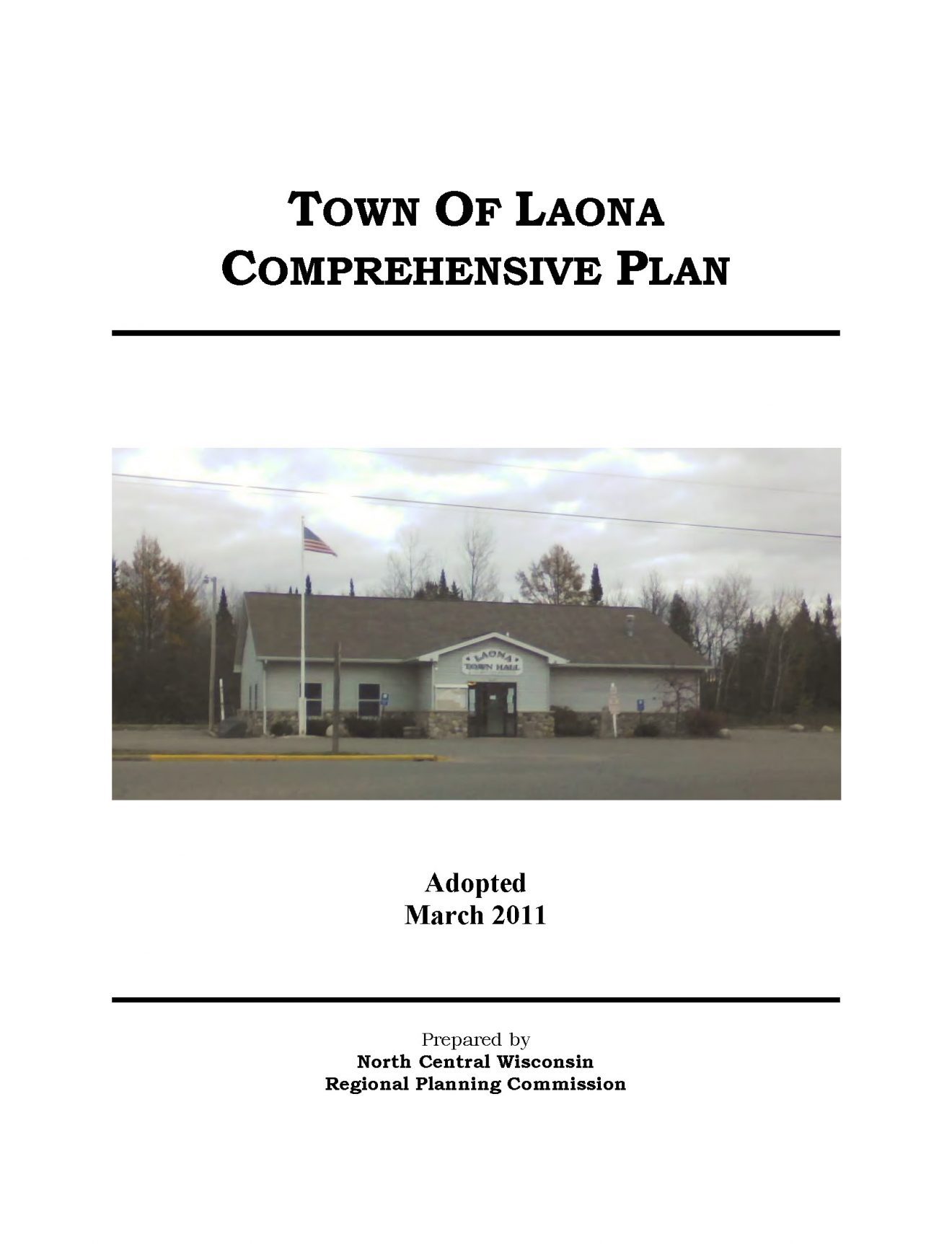 Town of Laona Comprehensive Plan 2011 North Central Wisconsin