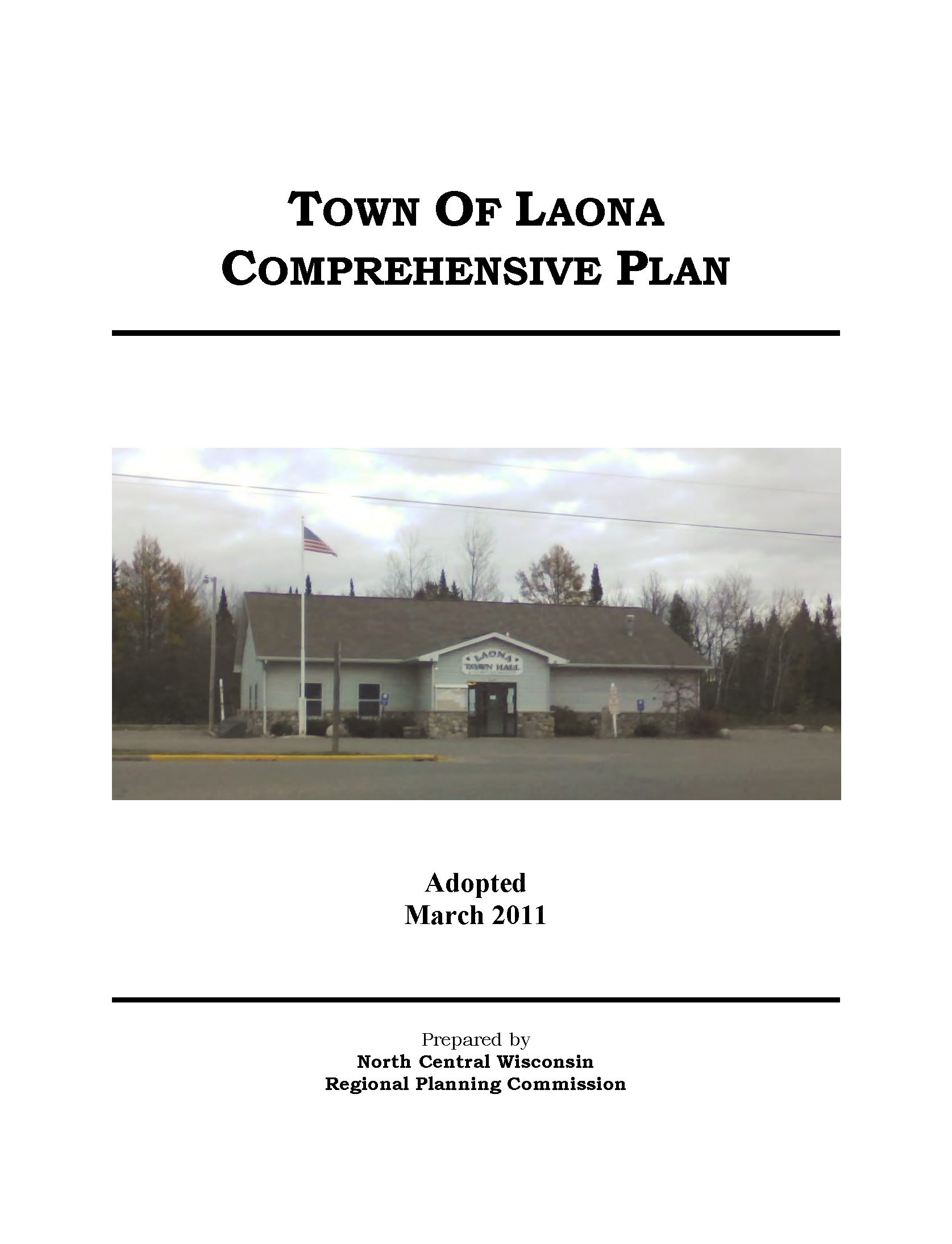 Town of Laona Comprehensive Plan 2011 North Central Wisconsin