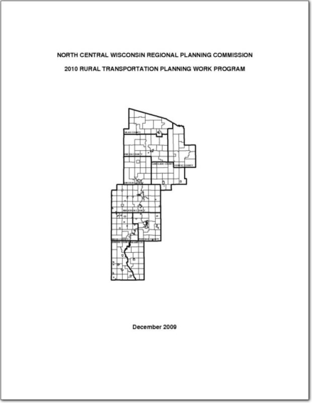 Wisconsin Works Program.pdf Rural Transportation Planning Work Program - 2010 | North Central ...